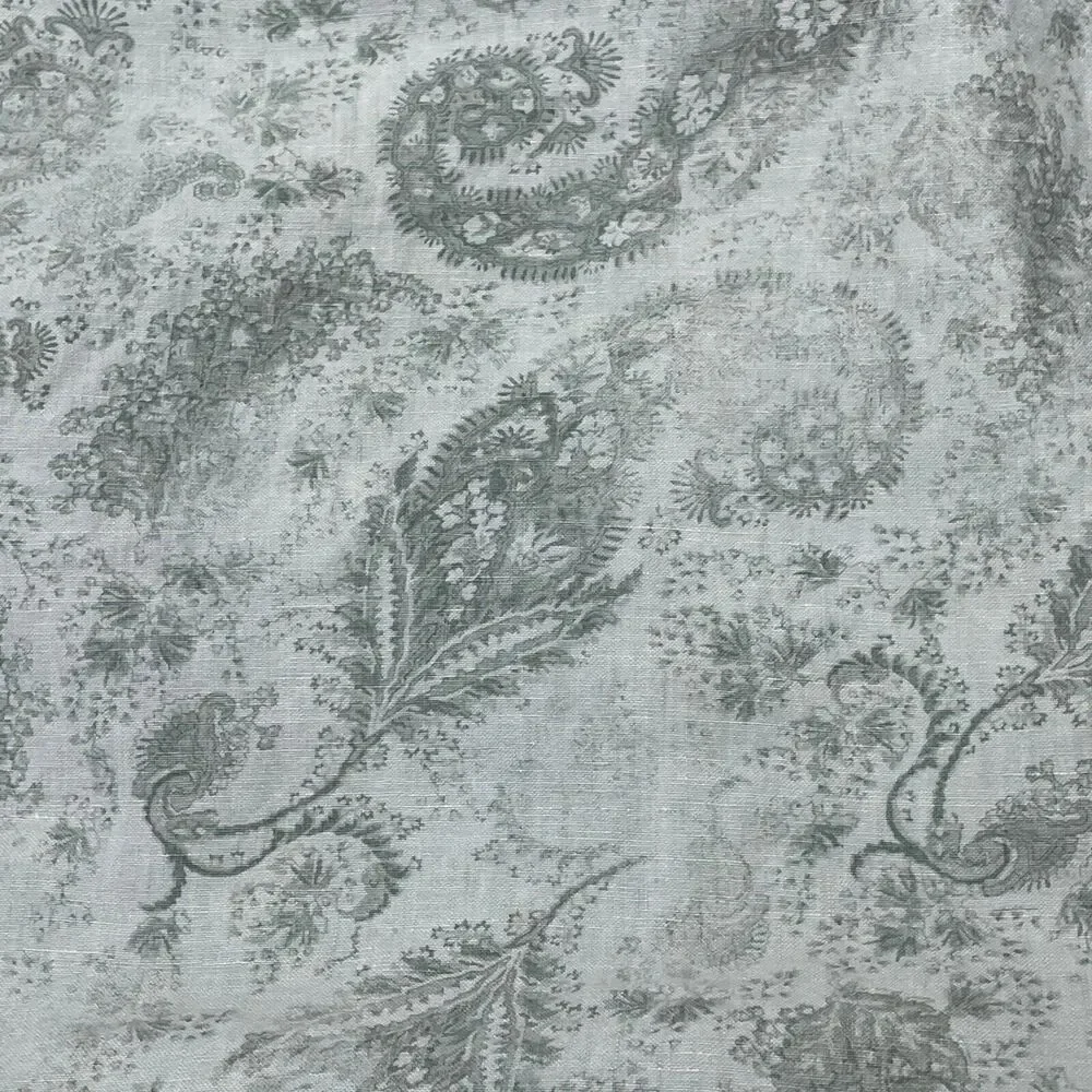 Restoration Hardware Paisley Euro Sham Green French Country Linen 27